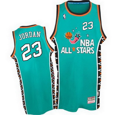 maglie uomo michael jordan nba all star 1996 verde