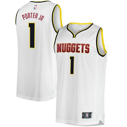 maglia nba Michael Porter Jr 1 2019 denver nuggets Blanc