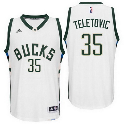 canotta basket mirza teletovic 35 2016 milwaukee buck bianca