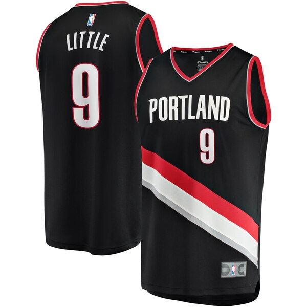 maglia Nassir Little 9 2020 portland trail blazers nero