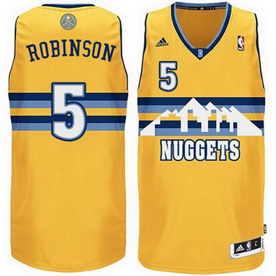 canotta nba nate robinson 5 denver nuggets rev30 giallo