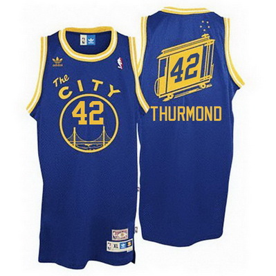 canotta nate thurmond 42 retro golden state warriors blu