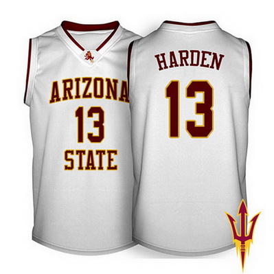 canotte uomo ncaa arizona state james harden 13 bianca