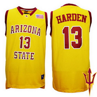 canotte basket ncaa arizona state james harden 13 giallo