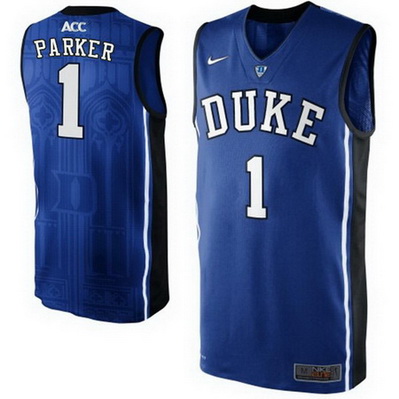 maglia basket ncaa duke university jabari parker 1 blu