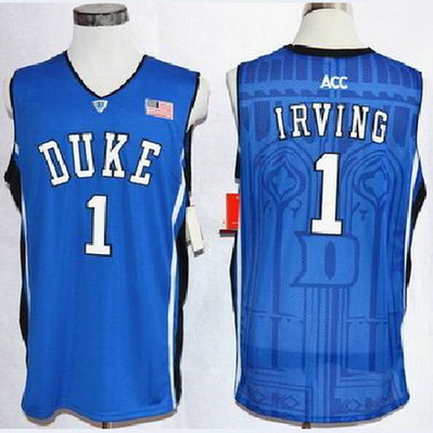 canotte uomo ncaa duke university kyrie irving 1 blu