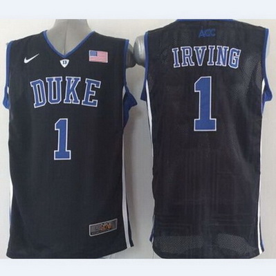 maglie uomo basket ncaa duke university kyrie irving 1 nero