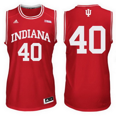 maglia uomo ncaa indiana hoosiers cody zeller 40 rosso