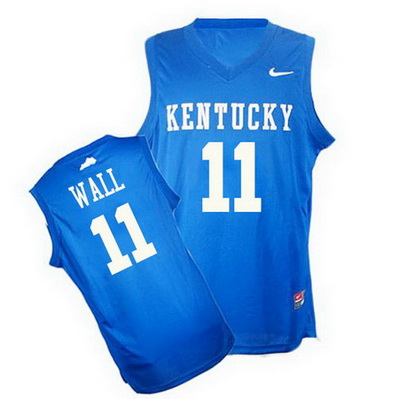 canotta basket ncaa kentucky wildcats john wall 11 blu