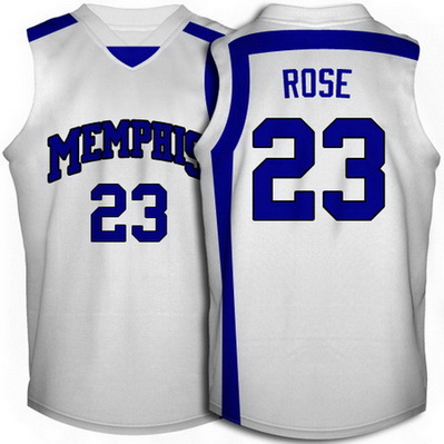 canotta basket ncaa memphis tigers derrick rose 23 bianca