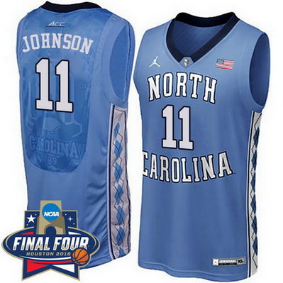 maglia basket ncaa north carolina tar heels brice johnson 11 blu