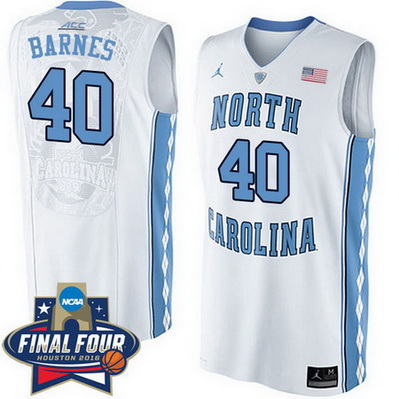 canotte ncaa uomo north carolina tar heels harrison barnes 40 bianca