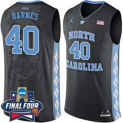 maglie basket ncaa north carolina tar heels harrison barnes 40 nero