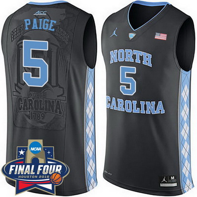 maglia basket ncaa north carolina tar heels marcus paige 5 nero