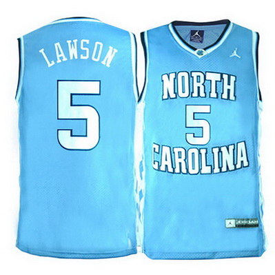 maglie basket ncaa north carolina tar heels ty lawson 5 blu