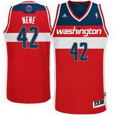 maglia nba nene hilario 42 2015 washington wizards rosso