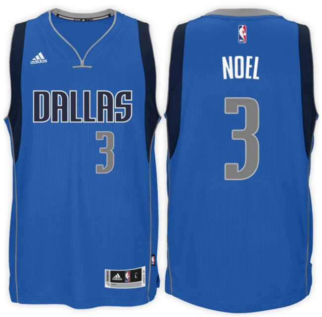 Maglia Nerlens Noel 3 2017 Dallas Mavericks Blu