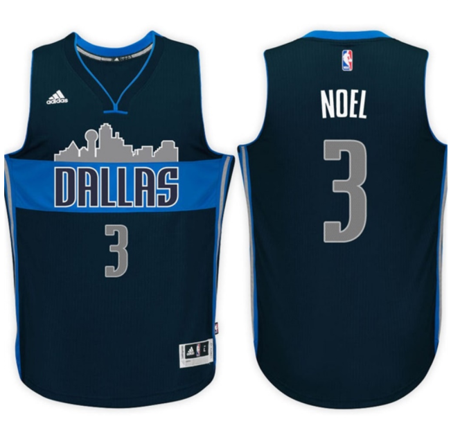 Maglia Nerlens Noel 3 2017 Dallas Mavericks Navy