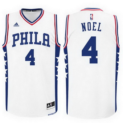 maglia basket nerlens noel 4 2016 philadelphia 76ers bianca