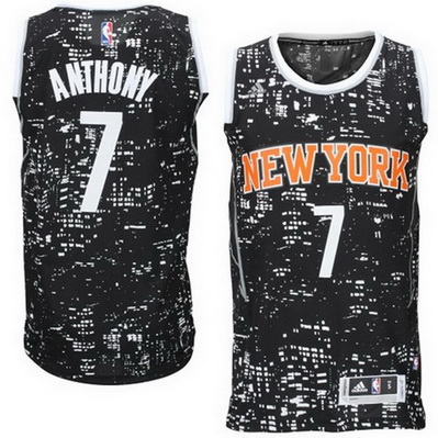 canotta basket new york knicks carmelo anthony 7 lights nero