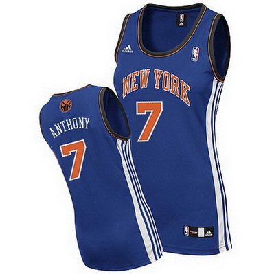 maglie nba donne new york knicks carmelo anthony 7 blu