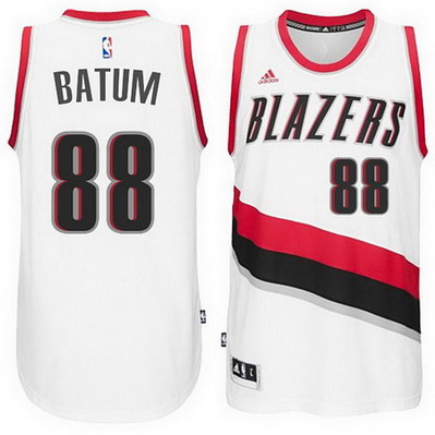 maglia basket nicolas batum 88 2015 portland trail blazers bianca