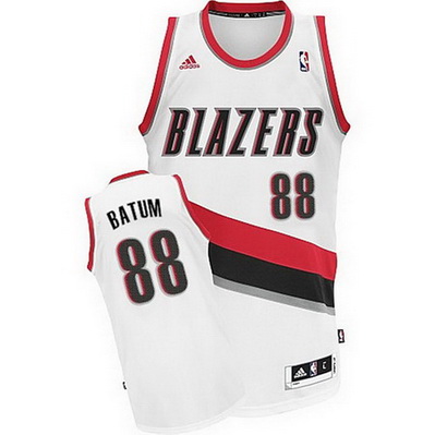 maglia nba nicolas batum 88 portland trail blazers rev30 bianca