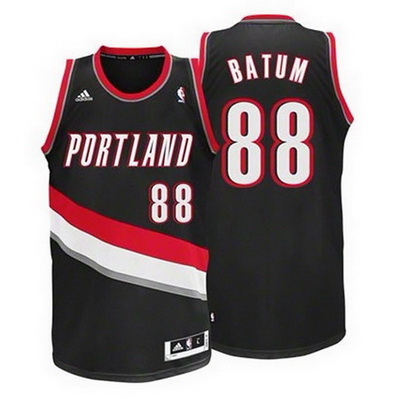 canotta nicolas batum 88 portland trail blazers rev30 nero