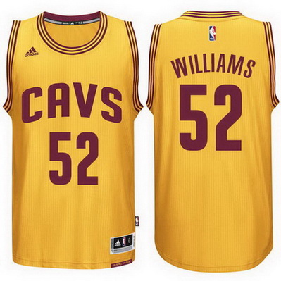 maglia nba mo williams 52 2015 cleveland cavaliers giallo