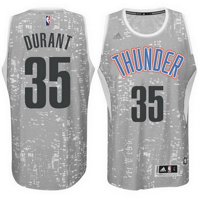 maglia uomo oklahoma city thunder kevin durant 35 lights grigio