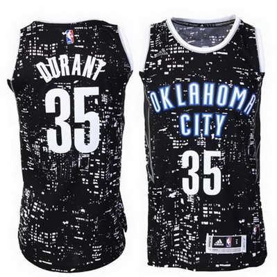 canotte basket oklahoma city thunder kevin durant 35 lights nero