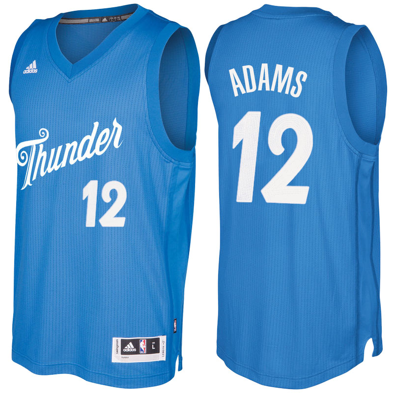 Maglie Basket Oklahoma City Thunder Natale 2016 steven adams 12 Blu