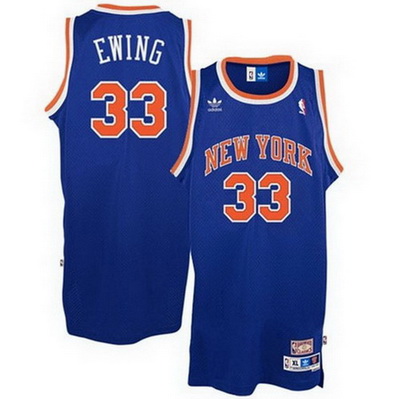 maglia patrick ewing 33 retro new york knicks blu