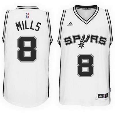 maglia nba patty mills 8 2015 san antonio spurs bianca