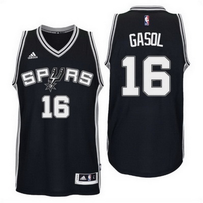 maglia nba pau gasol 16 2015 san antonio spurs nero