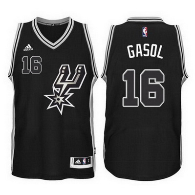 canotta uomo pau gasol 16 2016 san antonio spurs nero