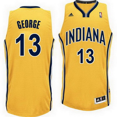 maglia nba paul george 13 indiana pacers rev30 giallo