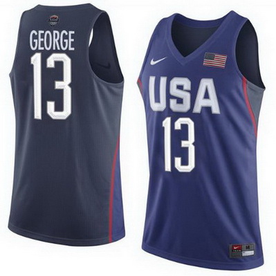 canotta uomo basket paul george 13 nba usa olimpiadi 2016 blu