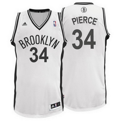 maglia paul pierce 34 brooklyn nets rev30 bianca