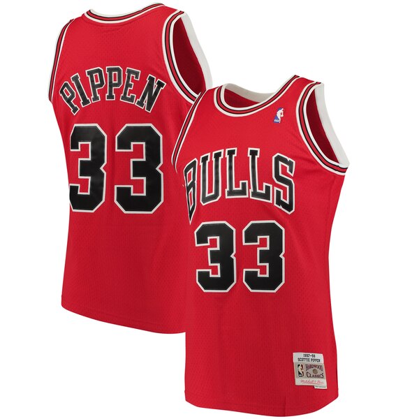 canotta scottie pippen 33 2019-2020 chicago bulls rosso