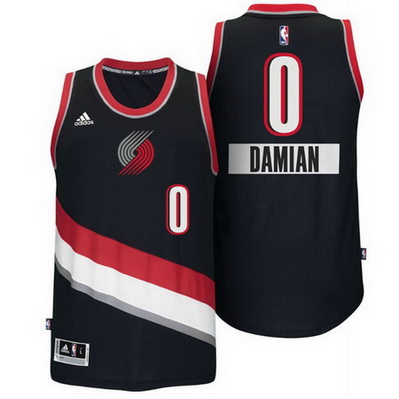 maglia portland trail blazers natale 2014 damian lillard 0 nero