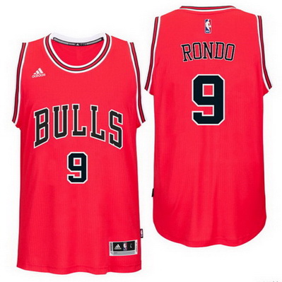 canotta basket rajon rondo 9 2016 chicago bulls rosso