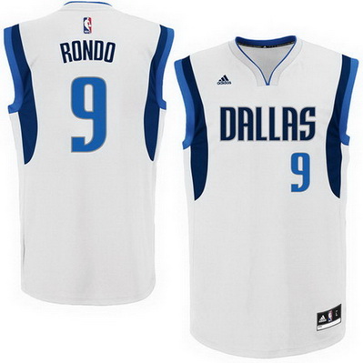 canotta uomo rajon rondo 9 dallas mavericks bianca