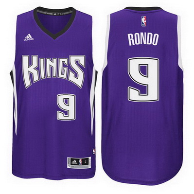 maglia nba rajon rondo 9 sacramento kings rev30 porpora