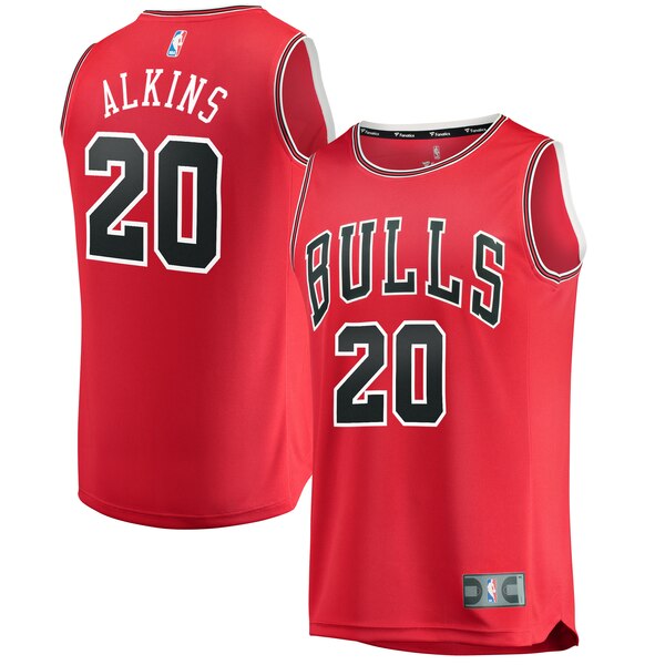 canotta basket Rawle Alkins 20 2020 chicago bulls rosso