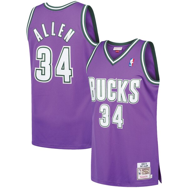 Maglia Ray Allen 34 2020 Milwaukee Bucks Porpora