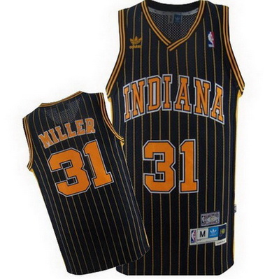 maglia basket reggie miller 31 retro indiana pacers nero