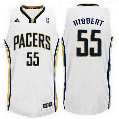 maglia nba roy hibbert 55 indiana pacers rev30 bianca