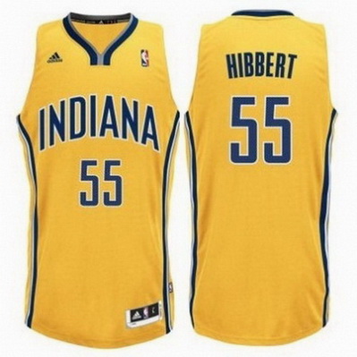 maglia basket roy hibbert 55 indiana pacers rev30 giallo