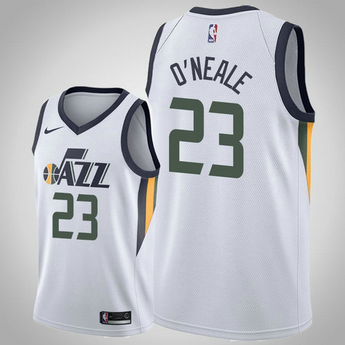 maglia nba Royce O'Neale 23 2018-2019 utah jazz bianca